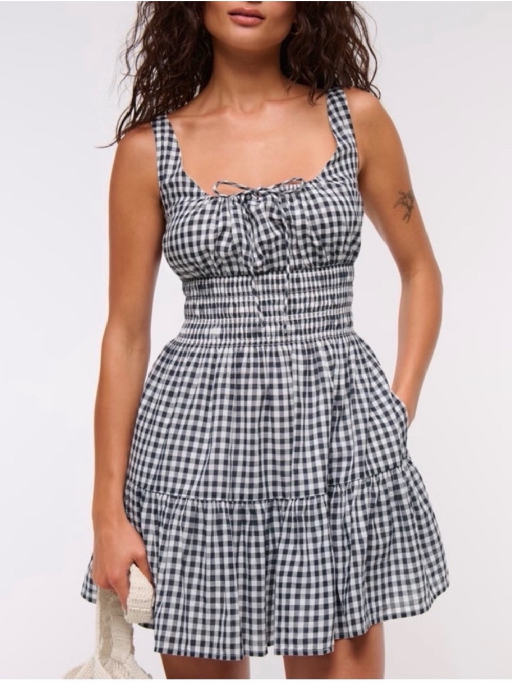Abercrombie Gingham Dress - NWT XS Tall